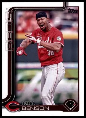 Will Benson 2025 Topps #52 Cincinnati Reds - Baseball Card Single
