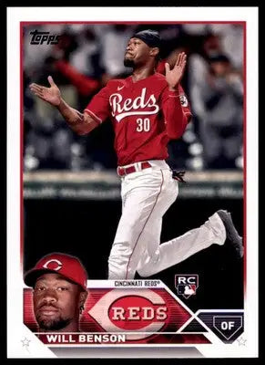 Will Benson Rookie 2023 Topps #339 Cincinnati Reds - Baseball Card Single