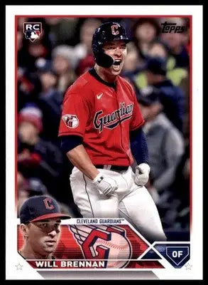 Will Brennan Rookie 2023 Topps #453 Cleveland Guardians - Baseball Card Single
