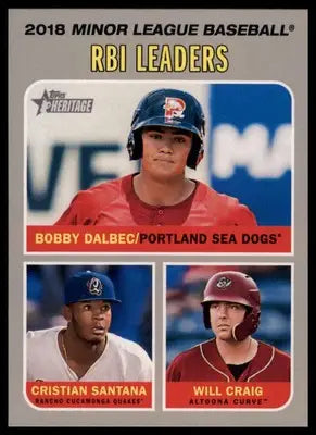 Will Craig Bobby Dalbec Cristian Santana 2019 Topps Heritage Minor #192 - Baseball Card Single