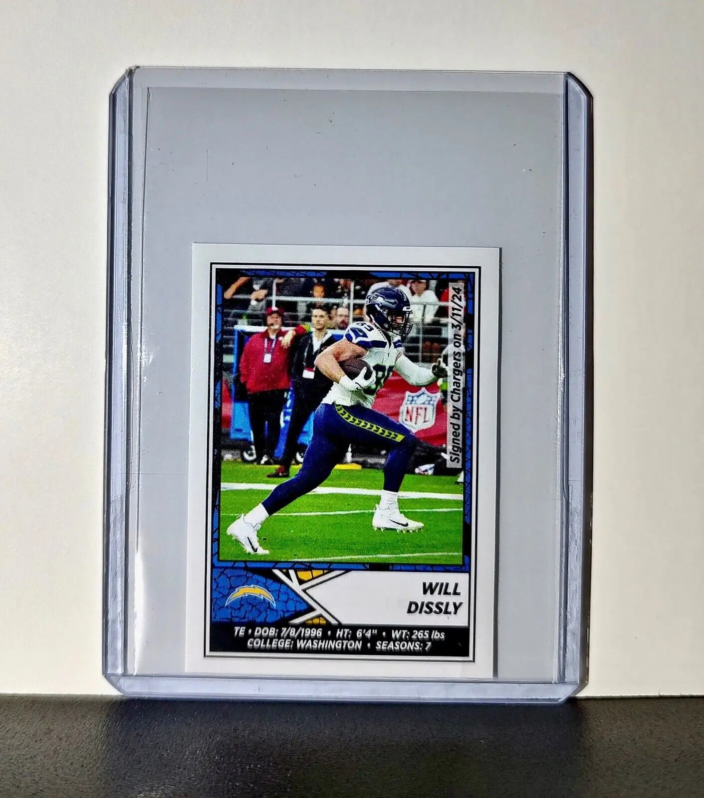 Will Dissly 2024 Panini NFL Sticker #287 Los Angeles Chargers