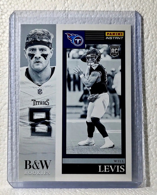 Will Levis 2023 Panini NFL #4 Black & White Rookies Card Tennessee Titans 1/216 - Football Card Single