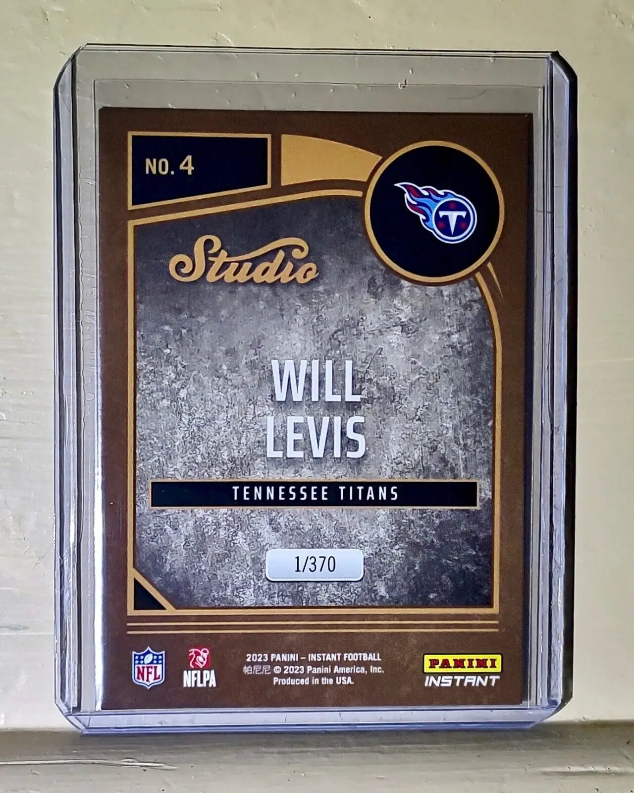 Will Levis 2023 Panini NFL Studio Rookies #4 Rookie Card 1/370