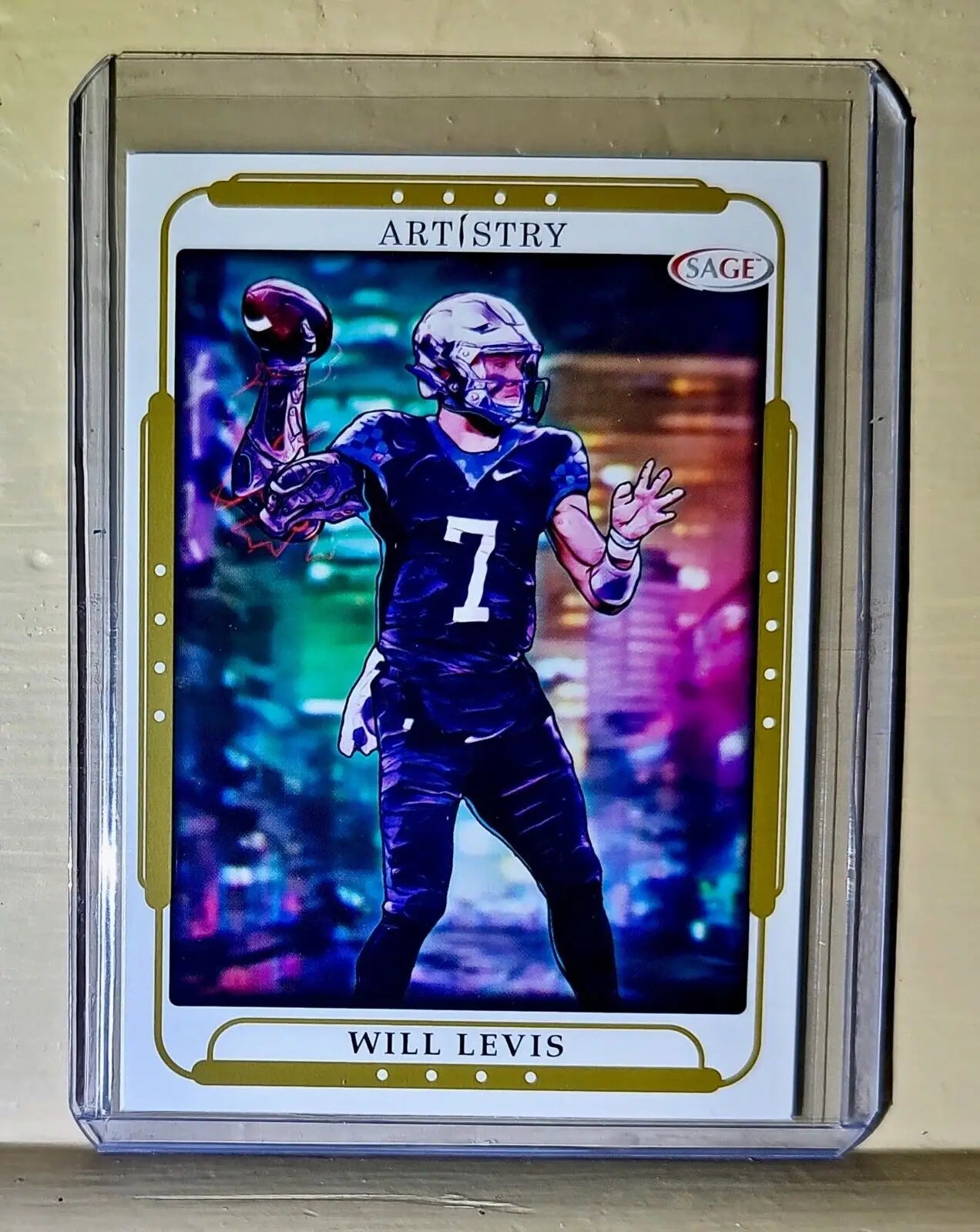 Will Levis 2023 SAGE NFL Artistry Football #124 Card - Football Card Single
