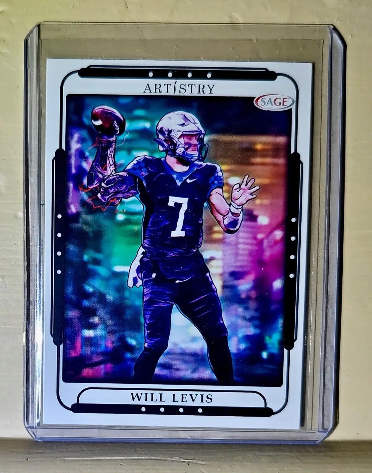Will Levis 2023 SAGE NFL Artistry Football #124 Card - Football Card Single
