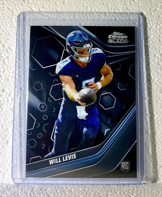 Will Levis 2023 Topps Chrome Black NFL #149 Football Card Tennessee Titans - Football Card Single