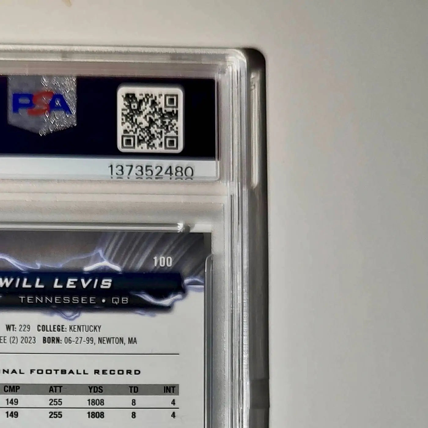 Will Levis 2023 Topps Resurgence Rookie #100 Surge 153/249 PSA 9 Mint - Football Card Single