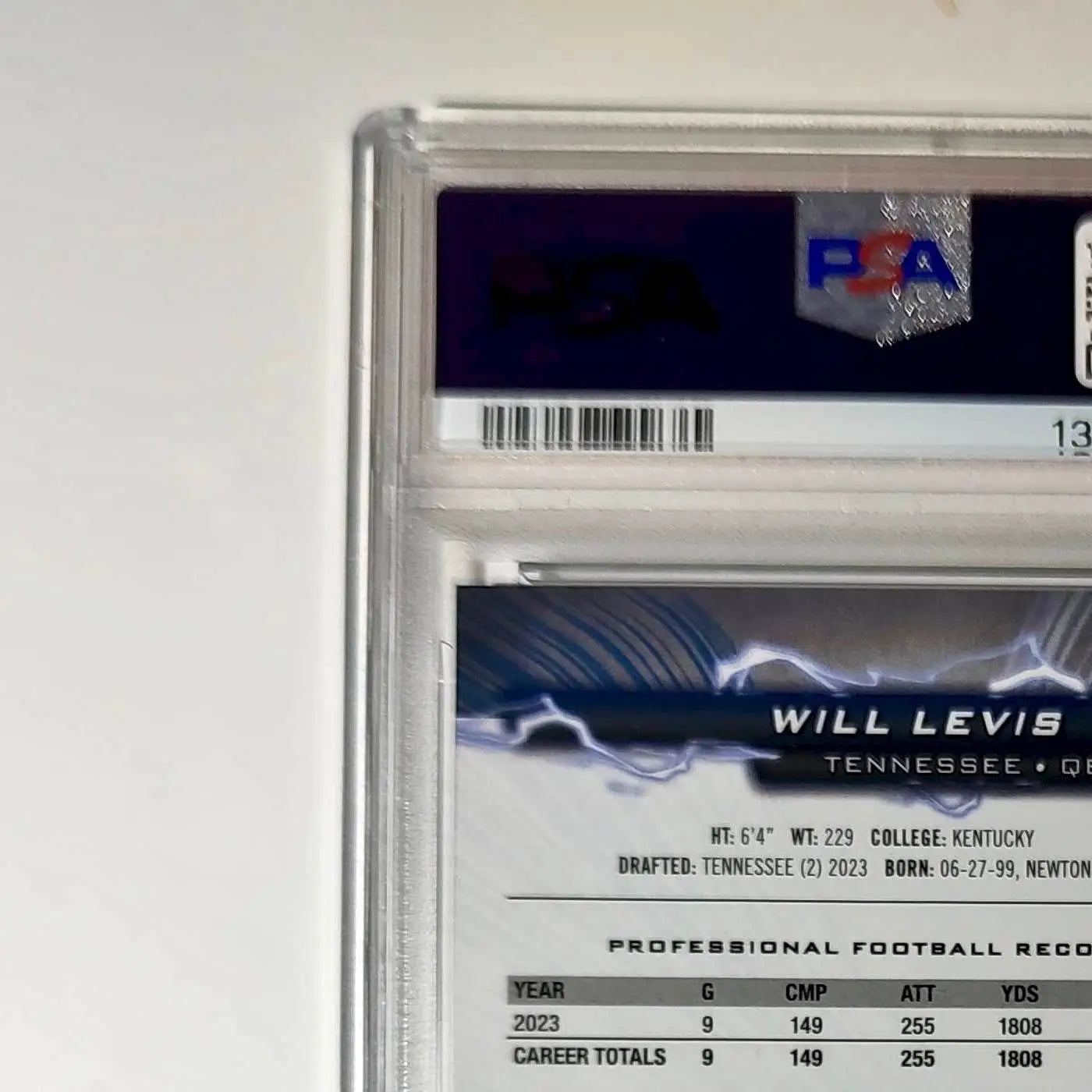 Will Levis 2023 Topps Resurgence Rookie #100 Surge 153/249 PSA 9 Mint - Football Card Single