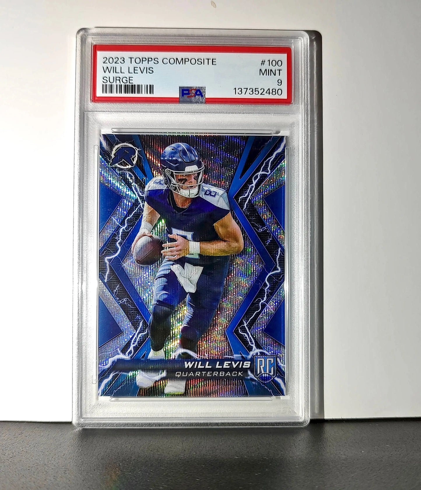 Will Levis 2023 Topps Resurgence Rookie #100 Surge 153/249 PSA 9 Mint - Football Card Single