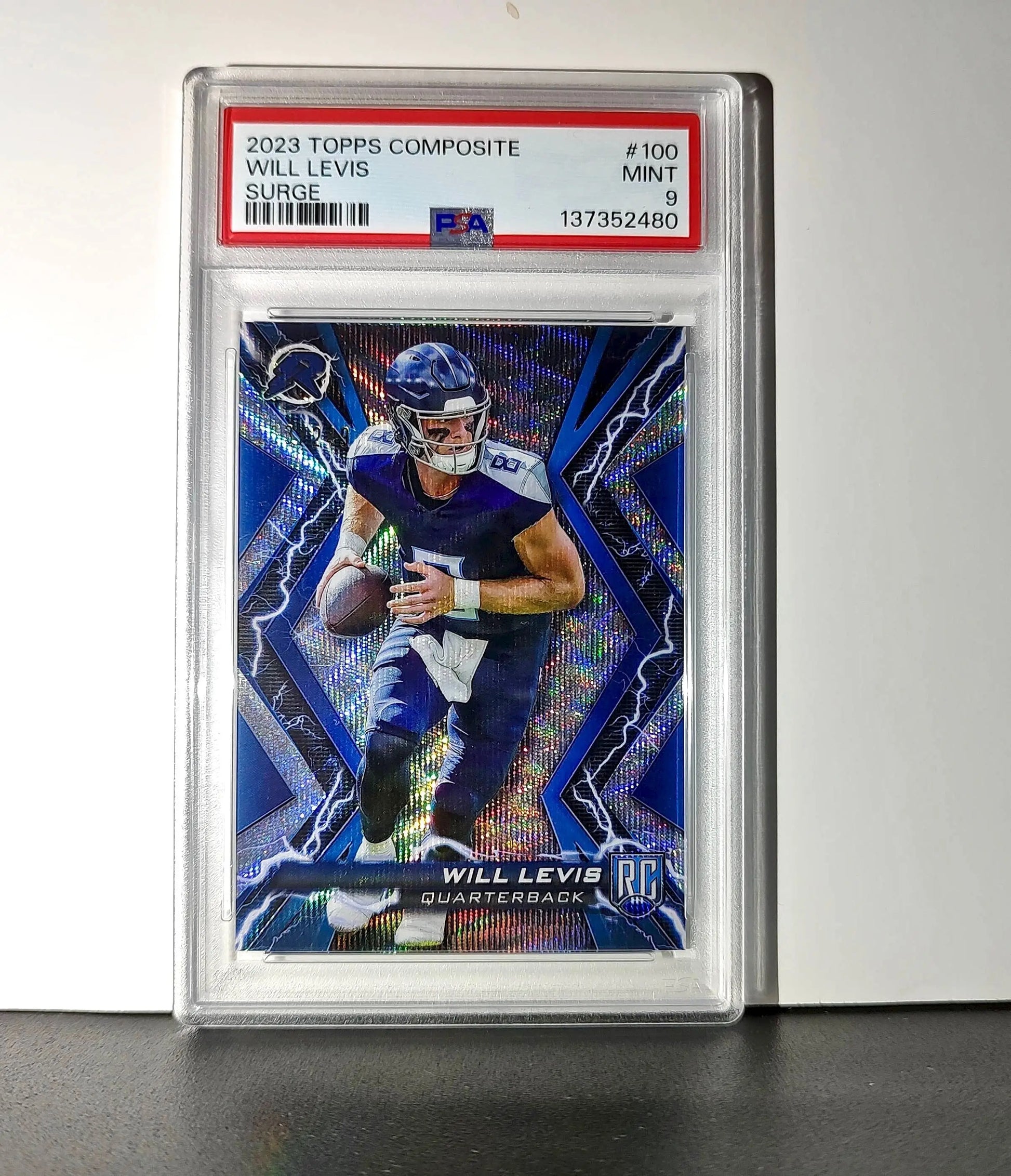 Will Levis 2023 Topps Resurgence Rookie #100 Surge 153/249 PSA 9 Mint - Football Card Single