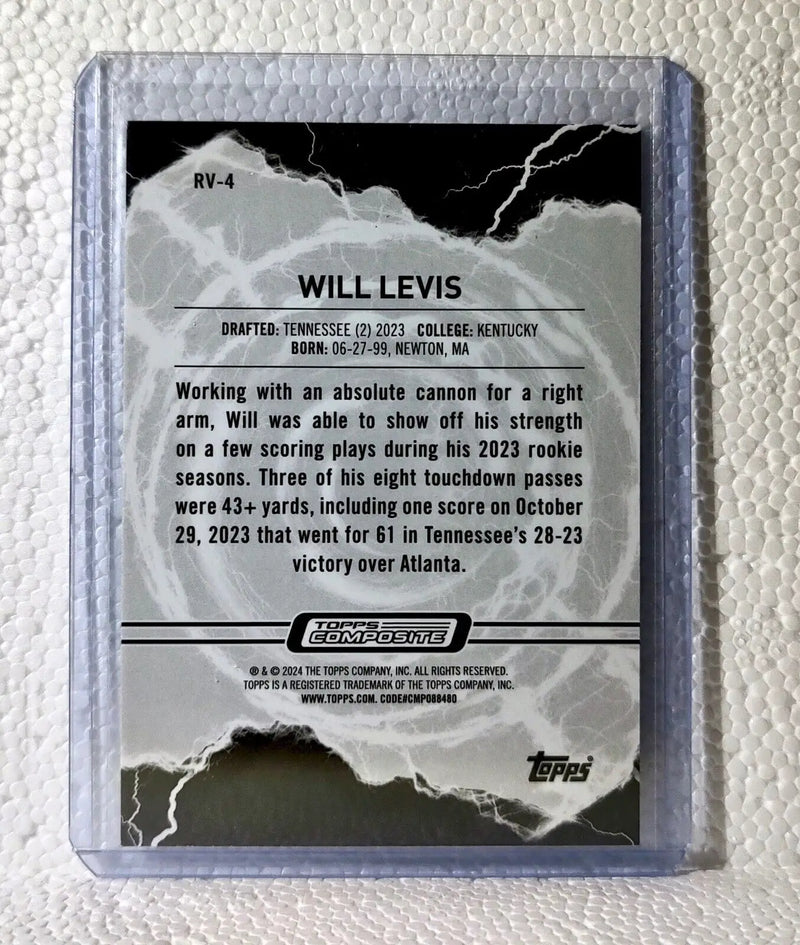 Will Levis 2023 Topps Resurgence Voltaic #RV-4 Rookie Card Tennessee Titans