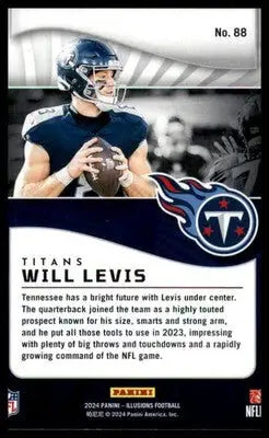 Will Levis 2024 Panini Illusions Retail #88 Tennessee Titans - Football Card Single