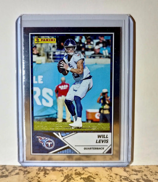 Will Levis 2024 Panini NFL #27 Silver Foil Sticker Card Tennessee Titans - Football Card Single