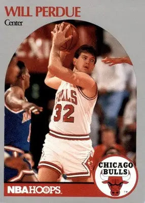 Will Perdue - 1989-90 Hoops Chicago Bulls - #68 - Basketball - Basketball Card Single
