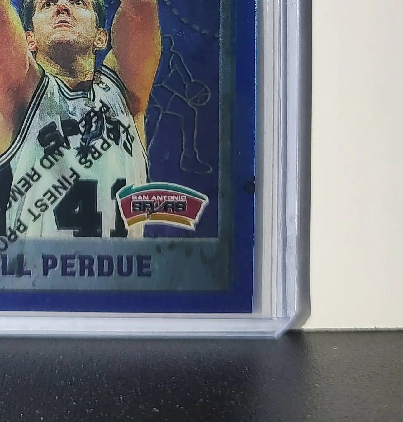 Will Perdue 1995-96 Topps Finest NBA #185 Card San Antonio Spurs