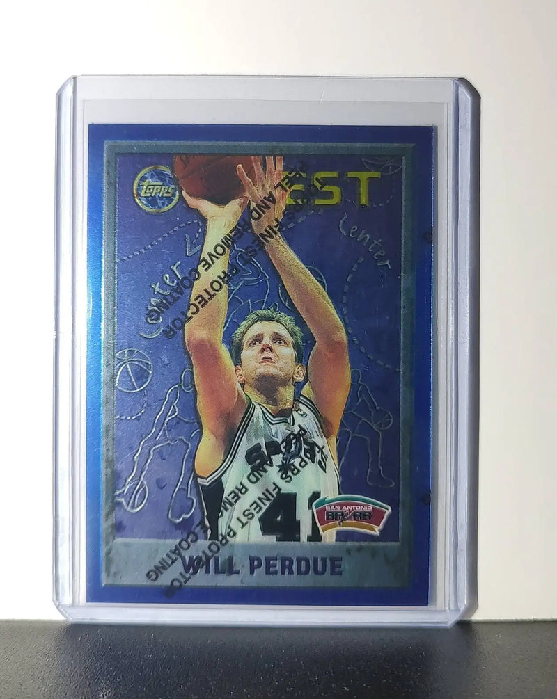 Will Perdue 1995-96 Topps Finest NBA #185 Card San Antonio Spurs