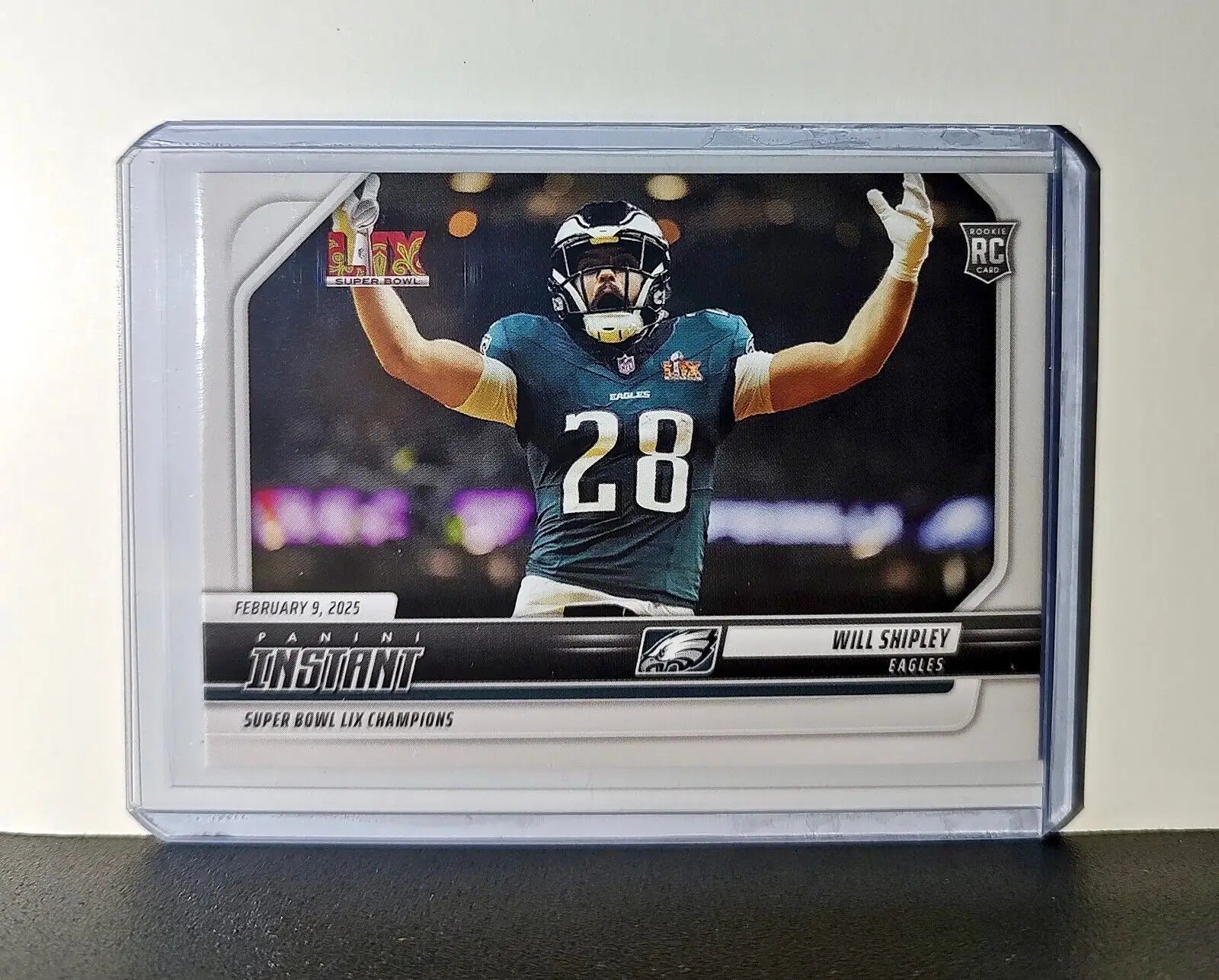 Will Shipley Rookie 2024 Panini Super Bowl LIX Champions NFL #28 Football Card