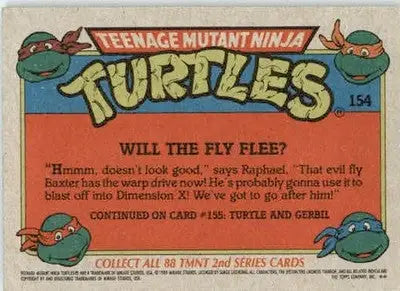 Will the Fly Flee? - 1989 Topps Teenage Mutant Ninja Turtles - #154 - Non_sport - Non-Sports Card Single