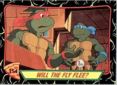 Will the Fly Flee? - 1989 Topps Teenage Mutant Ninja Turtles - #154 - Non_sport - Non-Sports Card Single