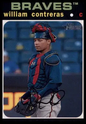 William Contreras 2020 Topps Heritage Minor League #139 Mississippi Braves - Baseball Card Single