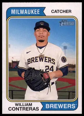 William Contreras 2023 Topps Heritage #289 Milwaukee Brewers - Baseball Card Single