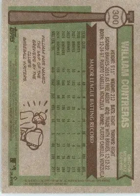 William Contreras - 2025 Topps Heritage - #300 - Baseball - Baseball Card Single
