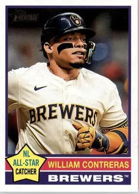 William Contreras - 2025 Topps Heritage - #300 - Baseball - Baseball Card Single