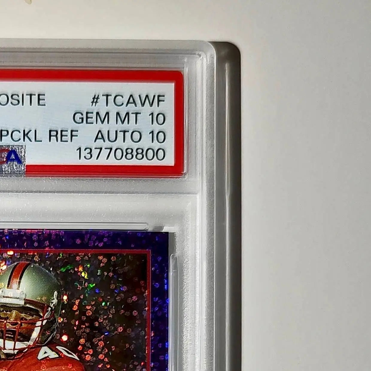 William Floyd 2023 Topps Chrome #TCA-WF Purple Geometric 124/199 PSA 10 Auto 10 - Football Card Single