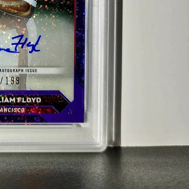 William Floyd 2023 Topps Chrome #TCA-WF Purple Geometric 124/199 PSA 10 Auto 10 - Football Card Single