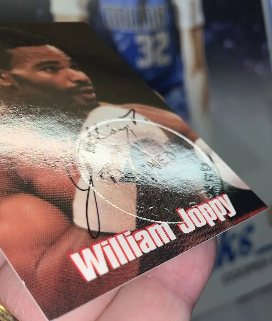 William Joppy 1999 Brown’s Boxing Signed Sealed Insert Bonus Card #37 Auto JSA - Other