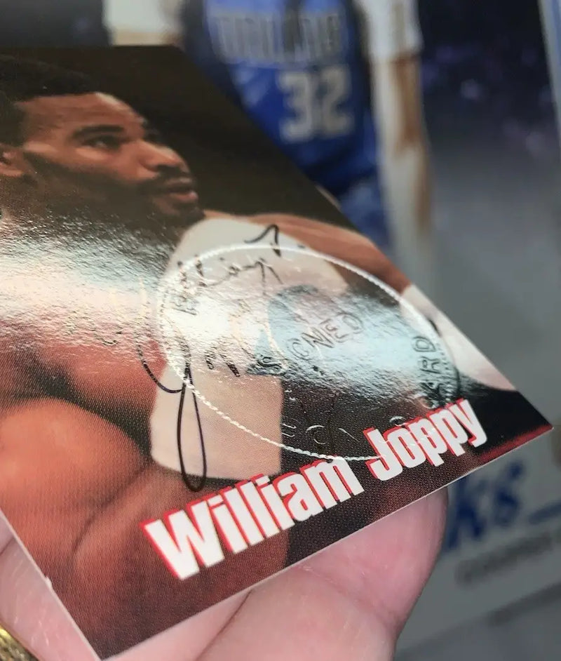 William Joppy 1999 Brown’s Boxing Signed Sealed Insert Bonus Card #37 Auto JSA - Other