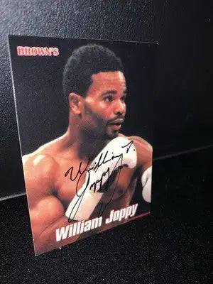 William Joppy 1999 Brown’s Boxing Signed Sealed Insert Bonus Card #37 Auto JSA - Other