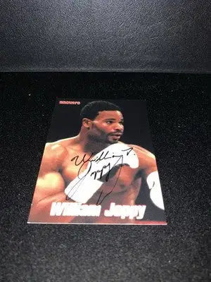 William Joppy 1999 Brown’s Boxing Signed Sealed Insert Bonus Card #37 Auto JSA - Other