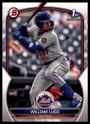 William Lugo 2023 Bowman Prospects #BP-141 New York Mets - Baseball Card Single