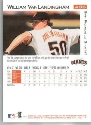 William Van Landingham - 1997 Fleer - #486 - Baseball - Baseball Card Single