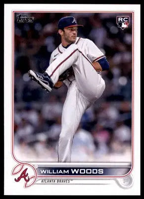 William Woods Rookie 2022 Topps Update #US195 Atlanta Braves - Baseball Card Single