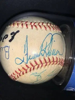 Williams Berra Seaver Drysdale Banks 15 Sigs HOF Signed Baseball BAS Auto Encap - Sports Memorabilia
