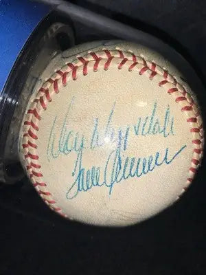 Williams Berra Seaver Drysdale Banks 15 Sigs HOF Signed Baseball BAS Auto Encap - Sports Memorabilia