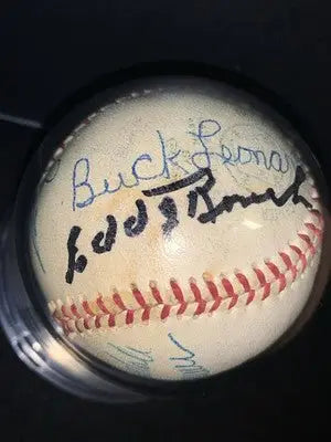 Williams Berra Seaver Drysdale Banks 15 Sigs HOF Signed Baseball BAS Auto Encap - Sports Memorabilia