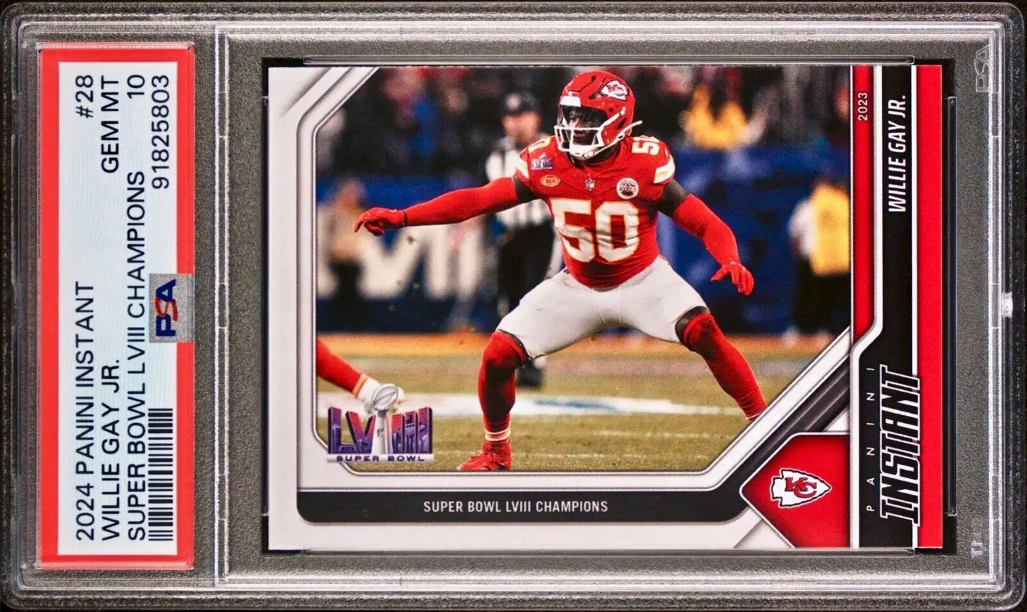 Willie Gay Jr. 2023 Panini NFL Superbowl Champions #28 Card PSA 10 Gem Mint - Football Card Single