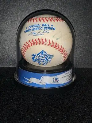 Willie Mays Orlando Cepeda Dual Signed 1999 World Series Baseball Ball Beckett - Sports Memorabilia