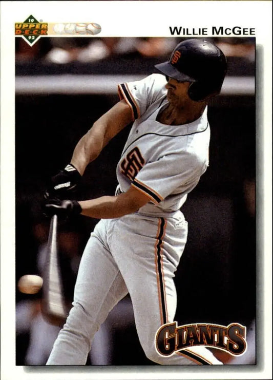 Willie McGee 1992 Upper Deck MLB #194 Baseball Card San Francisco Giants - Baseball Card Single