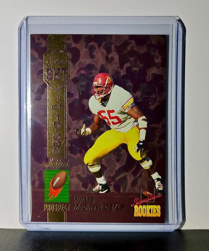 Willie McGinest Rookie 1994 Signature Rookies NFL #A1 Prospect Card 1 of 15,000 - Football Card Single