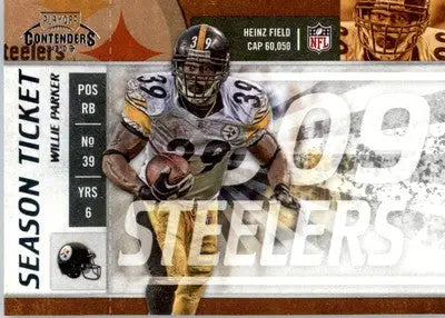 Willie Parker - 2009 Playoff Contenders - #78 - Football - Football Card Single