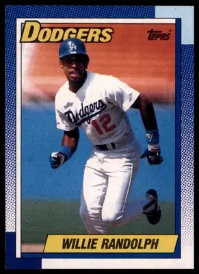 Willie Randolph 1990 Topps #25 Los Angeles Dodgers - Baseball Card Single
