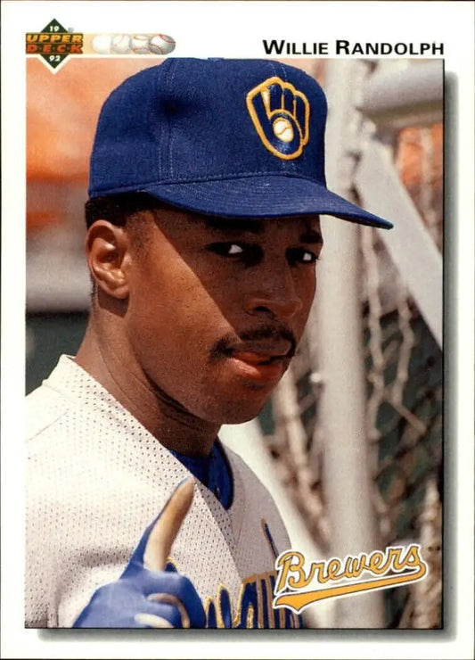 Willie Randolph 1992 Upper Deck MLB #211 Baseball Card Milwaukee Brewers - Baseball Card Single