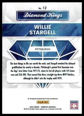Willie Stargell 2023 Donruss #12 Pittsburgh Pirates - Baseball Card Single