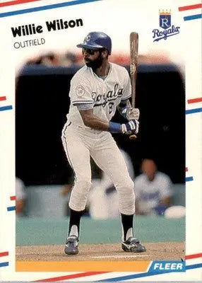 Willie Wilson - 1988 Fleer - #274 - Baseball - Baseball Card Single