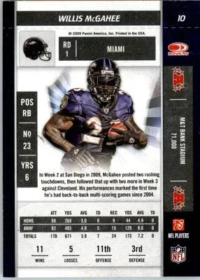 Willis McGahee - 2009 Playoff Contenders - #10 - Football - Football Card Single