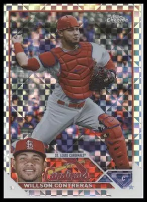 Willson Contreras 2023 Topps Chrome X-Fractors #139 St. Louis Cardinals - Baseball Card Single